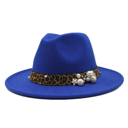 Chapeau Fedora en laine - Royal Bleu - M (56 - 58cm) | La boutique du chapeau