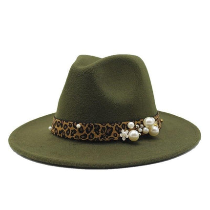 Chapeau Fedora en laine - Vert - M (56 - 58cm) | La boutique du chapeau