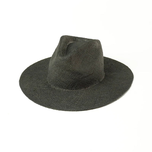 Chapeau Fedora en Paille pour Femme - Noir - M (56 - 58cm) | La boutique du chapeau