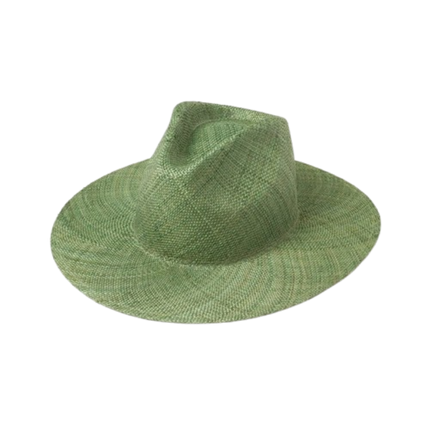 Chapeau Fedora en Paille pour Femme - Vert - M (56 - 58cm) | La boutique du chapeau