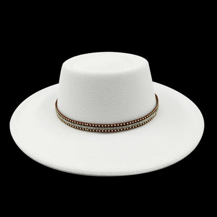 Chapeau Fedora Exclusif pour Femme - Blanc - M (56 - 58cm) | La boutique du chapeau