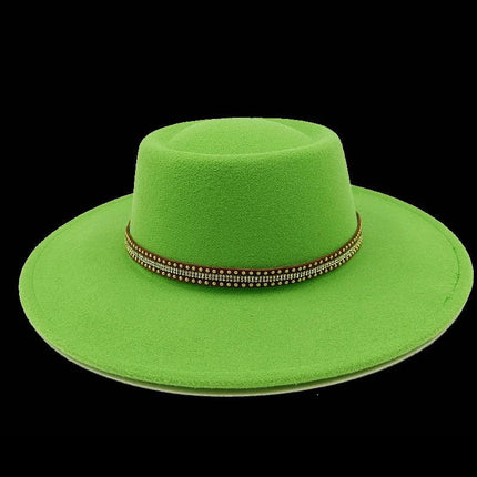 Chapeau Fedora Exclusif pour Femme - Vert 2 - M (56 - 58cm) | La boutique du chapeau