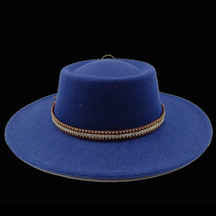 Chapeau Fedora Exclusif pour Femme - Bleu marine - M (56 - 58cm) | La boutique du chapeau
