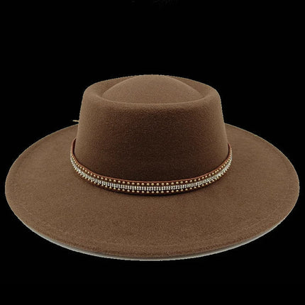 Chapeau Fedora Exclusif pour Femme - Marron - M (56 - 58cm) | La boutique du chapeau