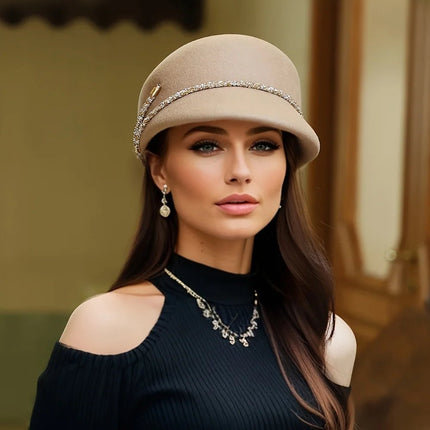 Chapeau Fedora Féminin - Kaki - M (56 - 58cm) | La boutique du chapeau