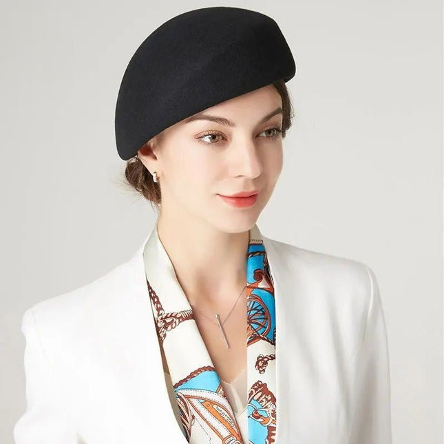Chapeau fedora femme hiver - Noir - M (56 - 58cm) | La boutique du chapeau