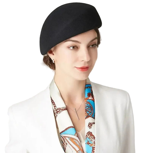 Chapeau fedora femme hiver - Noir - M (56 - 58cm) | La boutique du chapeau