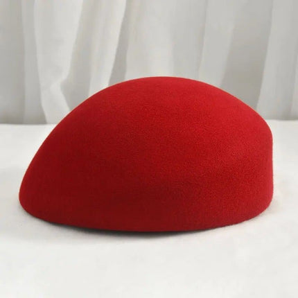 Chapeau fedora femme hiver - Rouge - M (56 - 58cm) | La boutique du chapeau