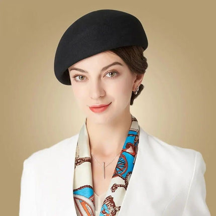 Chapeau fedora femme hiver - Noir - M (56 - 58cm) | La boutique du chapeau