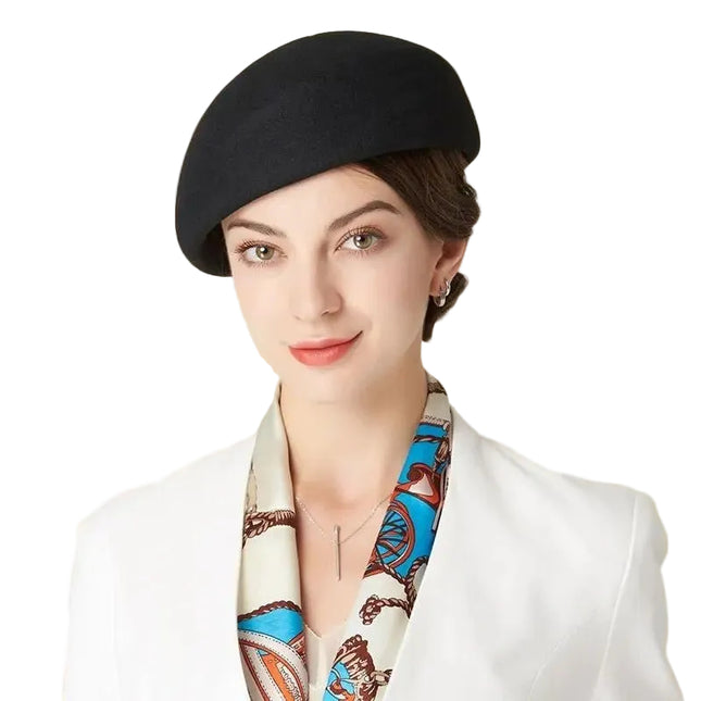 Chapeau fedora femme hiver - Noir - M (56 - 58cm) | La boutique du chapeau