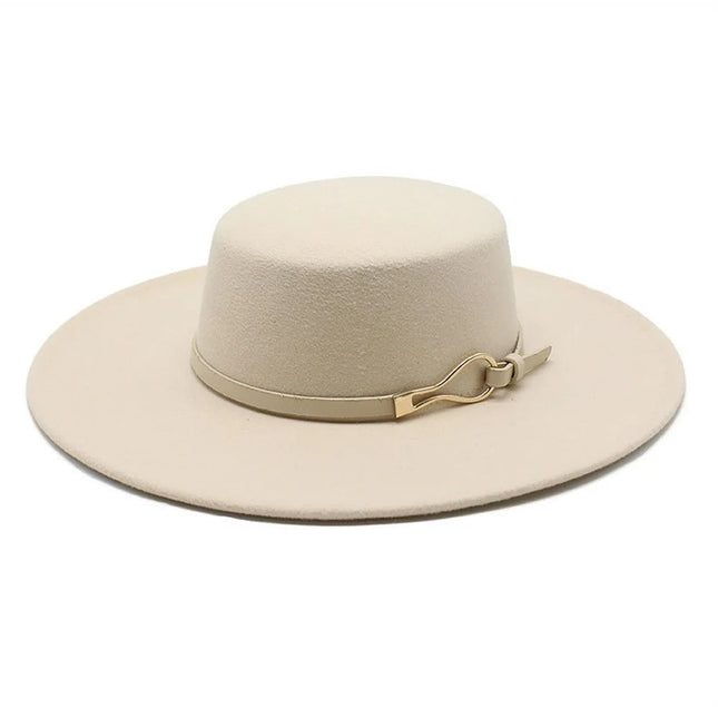 Chapeau Fedora Intemporel en Laine - Beige - M (56 - 58cm) | La boutique du chapeau