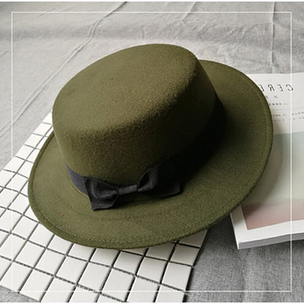 Chapeau Fedora jazz en laine - Vert - M (56 - 58cm) | La boutique du chapeau