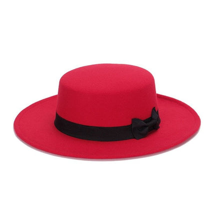Chapeau Fedora jazz en laine - Rouge - M (56 - 58cm) | La boutique du chapeau