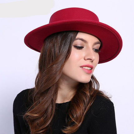 Chapeau Fedora jazz en laine - Bleu - M (56 - 58cm) | La boutique du chapeau