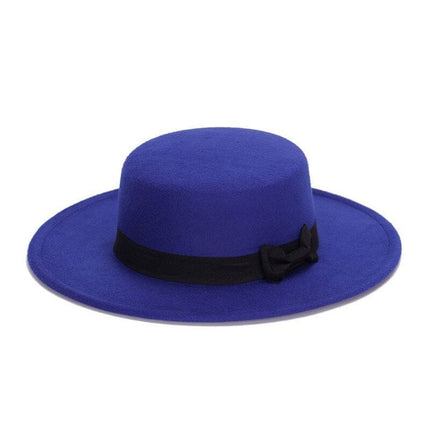 Chapeau Fedora jazz en laine - Bleu - M (56 - 58cm) | La boutique du chapeau