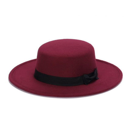 Chapeau Fedora jazz en laine - Bordeaux - M (56 - 58cm) | La boutique du chapeau