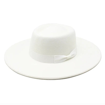 Chapeau Fedora Mode en Laine - Blanc - M (56 - 58cm) | La boutique du chapeau
