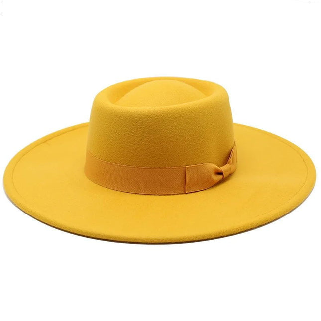 Chapeau Fedora Mode en Laine - Jaune - M (56 - 58cm) | La boutique du chapeau