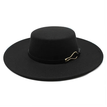Chapeau Fedora Moderne en Feutre - Noir - M (56 - 58cm) | La boutique du chapeau