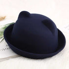Chapeau fedora oreilles de chat - Marine - S (54 - 55cm) | La boutique du chapeau