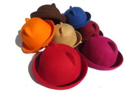 Chapeau fedora oreilles de chat - Café - S (54 - 55cm) | La boutique du chapeau