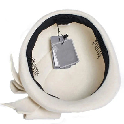 Chapeau fedora pour femme - Blanc - | La boutique du chapeau