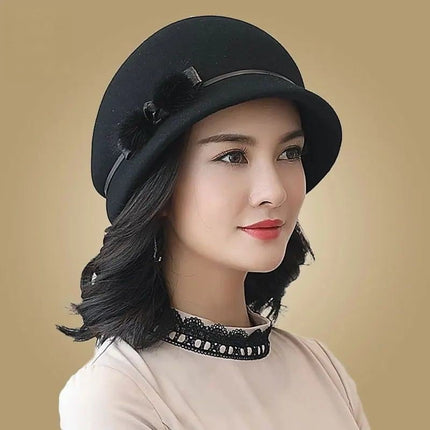 Chapeau Fedora pour Femme - Noir - M (56 - 58cm) | La boutique du chapeau