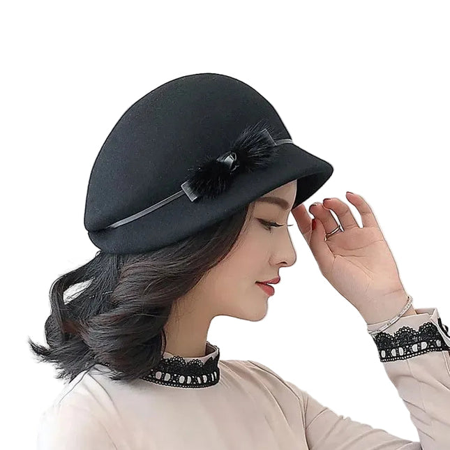 Chapeau Fedora pour Femme - Noir - M (56 - 58cm) | La boutique du chapeau