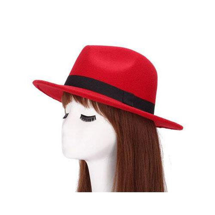 Chapeau Fedora pure laine et imperméable - Rouge - M (56 - 58cm) | La boutique du chapeau