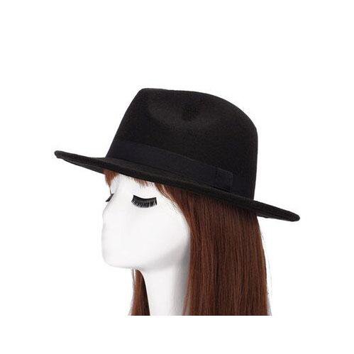 Chapeau Fedora pure laine et imperméable - Noir 1er modèle - M (56 - 58cm) | La boutique du chapeau