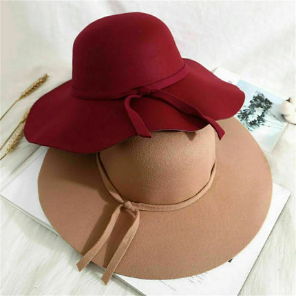 Chapeau fedora femme - Bordeaux - M (56 - 58cm) | La boutique du chapeau
