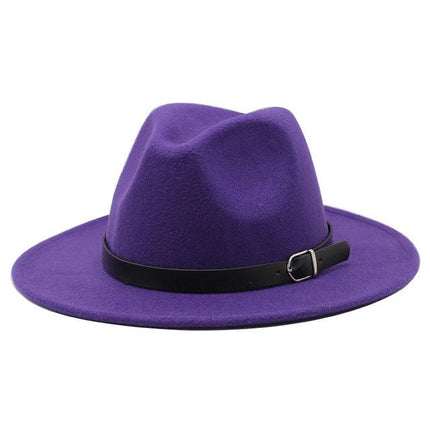 Chapeau Fedora unisexe - Violet - M (56 - 58cm) | La boutique du chapeau
