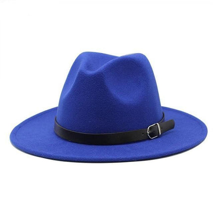 Chapeau Fedora unisexe - Bleu - M (56 - 58cm) | La boutique du chapeau