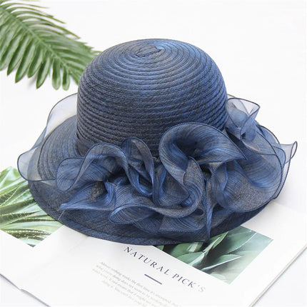 Chapeau femme voyage cérémonie - Bleu - M (56 - 58cm) | La boutique du chapeau