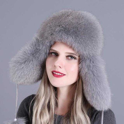 Chapeau femme avec rabat d'oreille - Gris 9 - Adulte | La boutique du chapeau