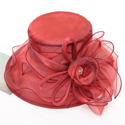 Chapeau femme - Rose/bordeaux - M (56 - 58cm) | La boutique du chapeau