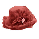 Chapeau femme cérémonie - Bordeaux - M (56 - 58cm) | La boutique du chapeau
