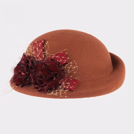 Chapeau femme en feutre - Orange - M (56 - 58cm) | La boutique du chapeau