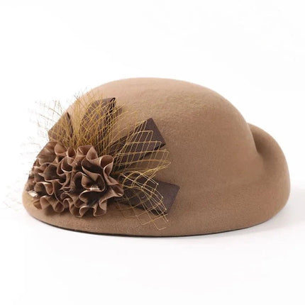 Chapeau femme en feutre - Beige - M (56 - 58cm) | La boutique du chapeau