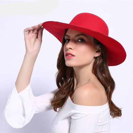 Chapeau femme en feutre - Bordeaux - M (56 - 58cm) | La boutique du chapeau