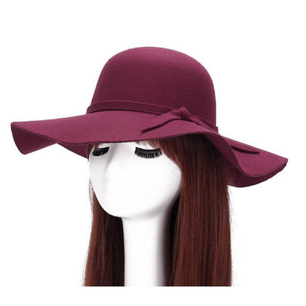 Chapeau femme en feutre - Bordeaux - M (56 - 58cm) | La boutique du chapeau