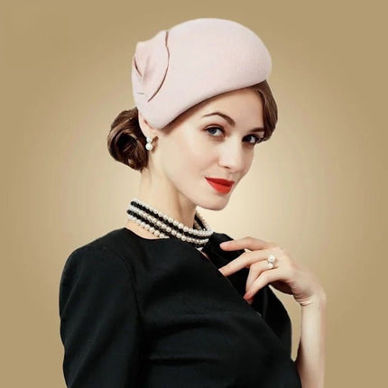 Chapeau femme en laine - Rose - | La boutique du chapeau