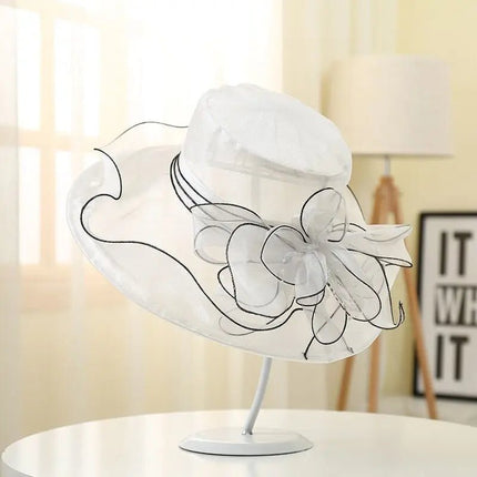 Chapeau femme en acrylique - Blanc - M (56 - 58cm) | La boutique du chapeau