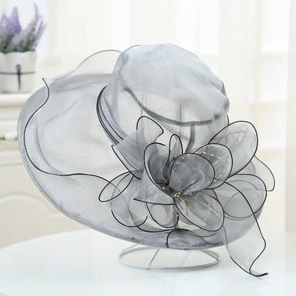 Chapeau femme en acrylique - Gris - M (56 - 58cm) | La boutique du chapeau