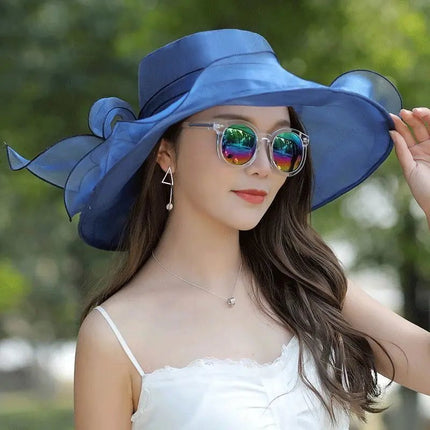 Chapeau femme en acrylique - Bleu - M (56 - 58cm) | La boutique du chapeau