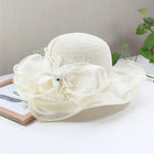 Chapeau femme fleur - Blanc - M (56 - 58cm) | La boutique du chapeau