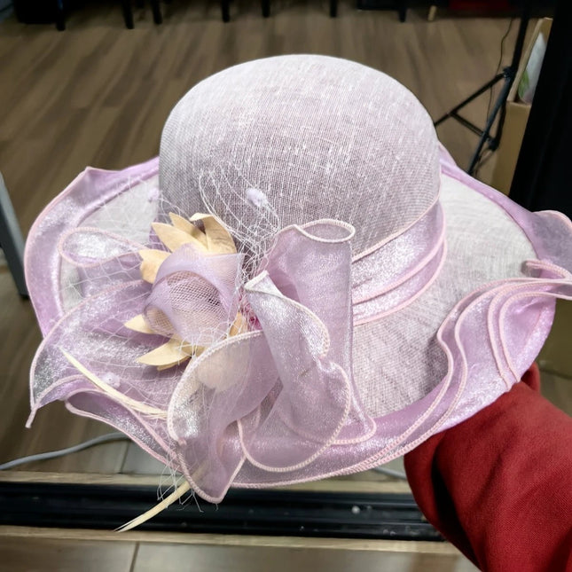 Chapeau femme fleur - Rose - M (56 - 58cm) | La boutique du chapeau