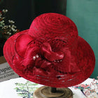 Chapeau femme cérémonie - Rouge - M (56 - 58cm) | La boutique du chapeau