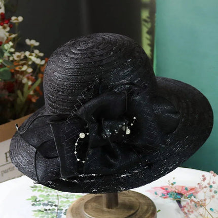 Chapeau femme cérémonie - Noir - M (56 - 58cm) | La boutique du chapeau