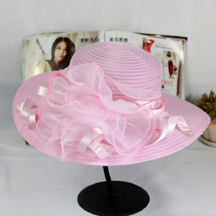 Chapeau Floral Derby - Rose - M (56 - 58cm) | La boutique du chapeau
